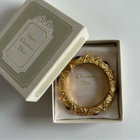 Vintage Christian Dior Henkel Grosse 60's Bangle Bracelet - Picture 2 of 10